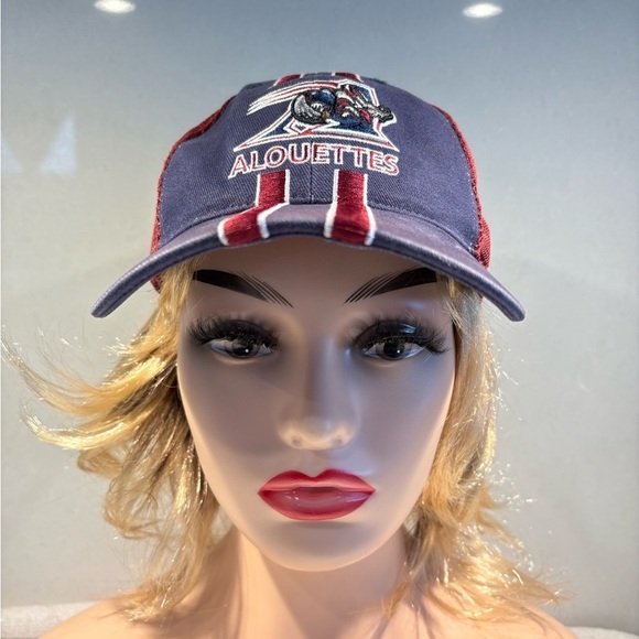 Montreal Alouettes Embroidered Cap in Navy and Red One Size - Picture 3 of 9